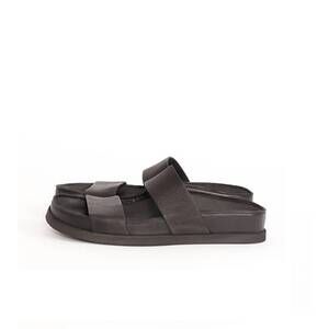 NEW LOFINA women's 2 stretch strap sandal in black